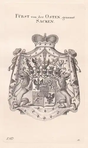 Fürst von der Osten,genannt Sacken -  Wappen coat of arms