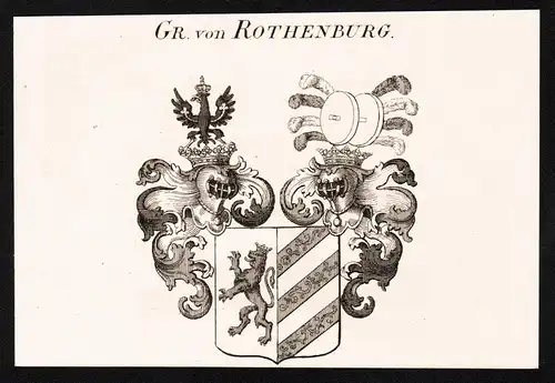Gr. von Rothenburg -  Wappen coat of arms