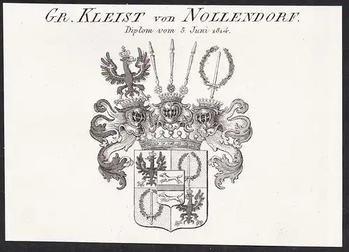Gr. Kleist von Nollendorf -  Wappen coat of arms