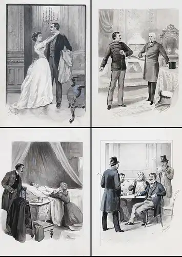 Four original illustrations for Parole de soldat