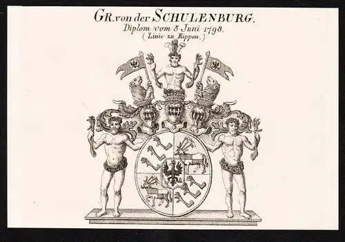 Gr. von der Schulenburg -  Wappen coat of arms