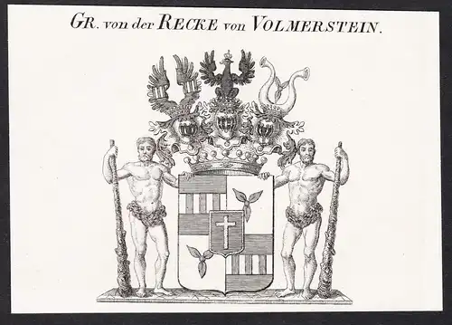 Gr. von der Recke von Volmerstein -  Wappen coat of arms