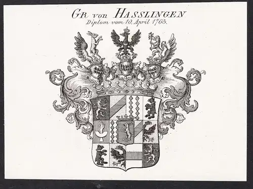 Gr. von Hasslingen -  Wappen coat of arms