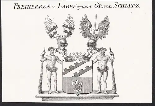 Freiherren v. Labes genannt Gr. von Schlitz -  Wappen coat of arms