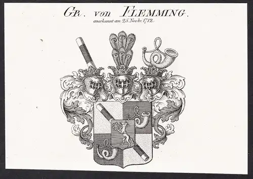 Gr. von Flemming -  Wappen coat of arms