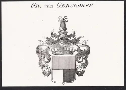Gr. von Gersdorff -  Wappen coat of arms