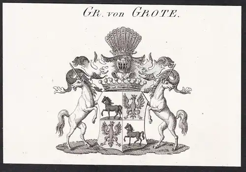 Gr. von Grote -  Wappen coat of arms