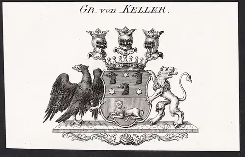 Gr. von Keller -  Wappen coat of arms