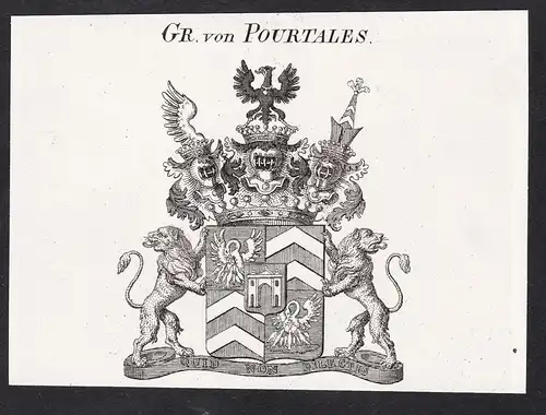 Gr. von Pourtales -  Wappen coat of arms
