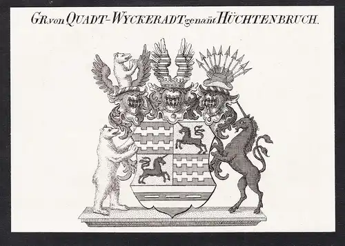Gr. von Quadt-Wyckeradt genannt Hüchtenbruch -  Wappen coat of arms