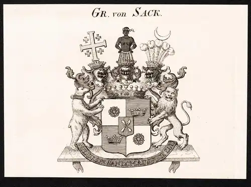 Gr. von Sack -  Wappen coat of arms
