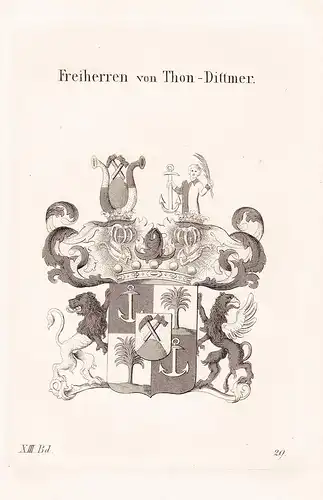 Freiherren von Thon Dittmer - Wappen coat of arms