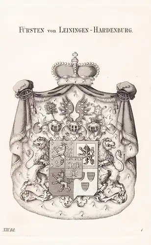 Fürsten von Leiningen Hardenburg - Wappen coat of arms