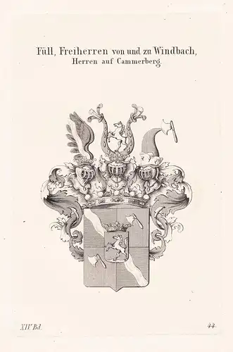 Füll, Freiherren von und zu Windbach, Herren auf Cammerberg - Wappen coat of arms
