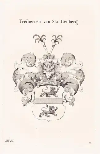 Freiherren von Stauffenberg - Wappen coat of arms