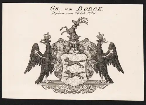 Gr. von Borck -  Wappen coat of arms