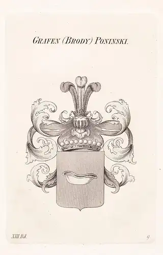 Grafen Brody Poniski - Wappen coat of arms