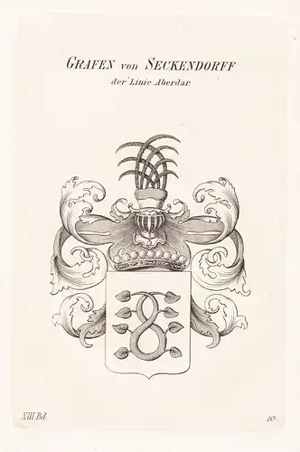 Grafen von Seckendroff der Linie Aberdar - Wappen coat of arms