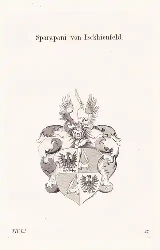 Sparapani von Isckhienfeld - Wappen coat of arms