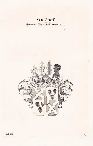 Von Staff, genannt von Reitzenstein - Wappen coat of arms