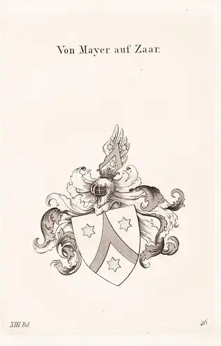 Von Mayer auf Zaar - Wappen coat of arms