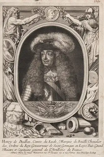 Henry de Daillon, Comte du Lude. Marquis... - Henry de Daillon (c.1622-1685) Illiers Lude Anjou Bouillé Portra