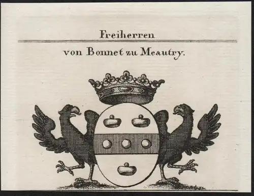 Freiherren von Bonnet zu Meautry - Wappen coat of arms