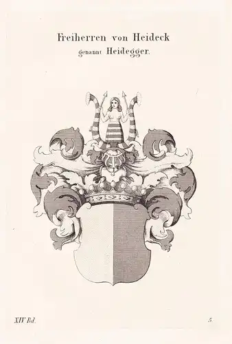 Freiherren von Heideck genannt Heidegger - Wappen coat of arms