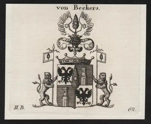 Von Beckers - Wappen coat of arms