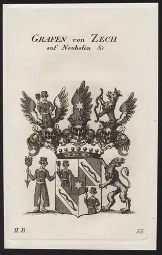 Grafen von Zech auf Neuhofen - Wappen coat of arms