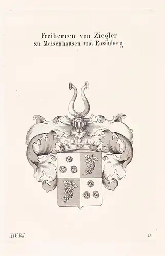 Freiherren von Ziegler zu Meisenhausen und Rosenberg - Wappen coat of arms