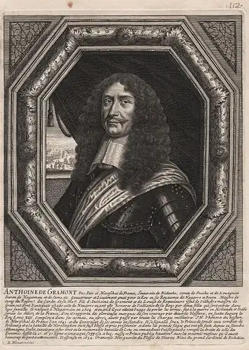 Anthoine de Gramont - Antoine III de Gramont (1604-1678) marechal Picardie Normandie Navarre Bearn Madrid Fran