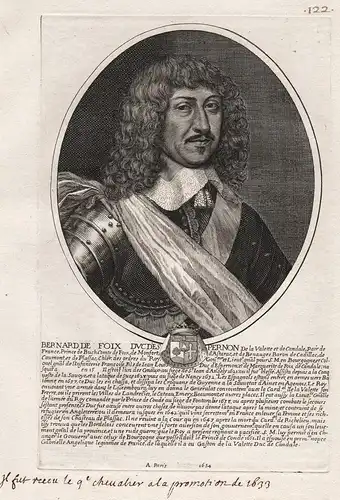 Bernard de Foix duc D'Espernon... - Bernard de Nogaret de la Valette Epernon (1592-1661) Foix Candale Montmore