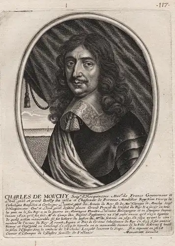 Charles de Mouchy... - Charles de Monchy d'Hocquincourt marechal (1599-1658) Portrait