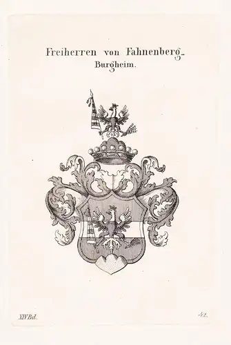 Freiherren von Fahnenberg Burgheim - Wappen coat of arms