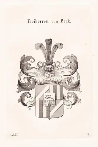 Freiherren von Beck - Wappen coat of arms