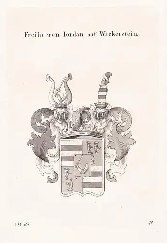 Freiherren von Jordan auf Wackerstein - Wappen coat of arms