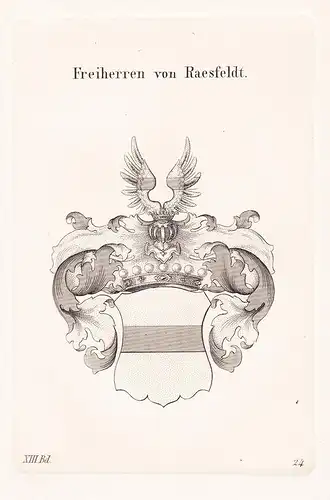 Freiherren von Raesfeldt - Räsfeldt Wappen coat of arms