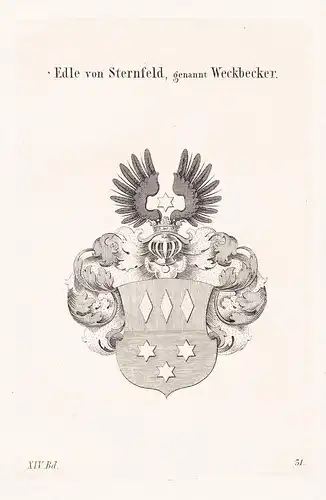 Edle von Sternfeld, genannt Weckbecker - Wappen coat of arms