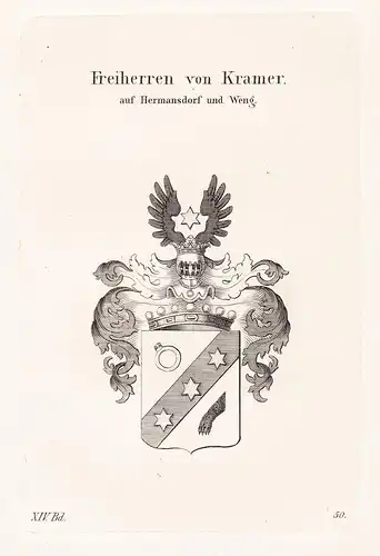 Freiherren von Kramer auf Hermansdorf und Weng - Wappen coat of arms