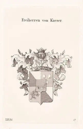 Freiherren von Kaeser - Käser  Wappen coat of arms