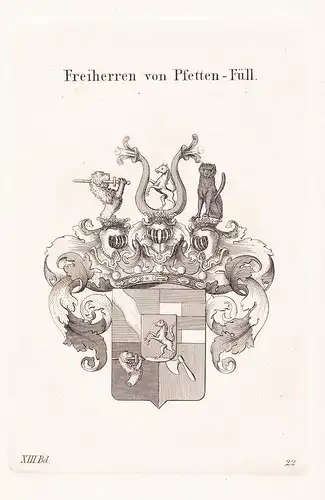 Freiherren von Pfetten Füll - Wappen coat of arms