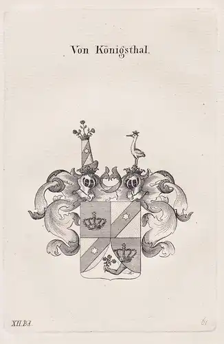 Von Königsthal - Wappen coat of arms