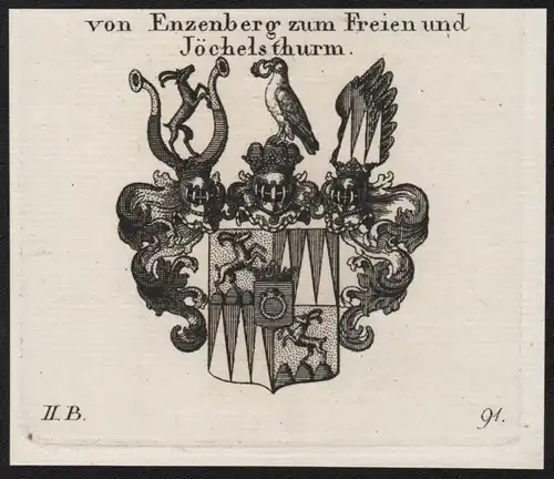 Von Enzenberg zum Freien und Jöchelsthurm - Wappen coat of arms