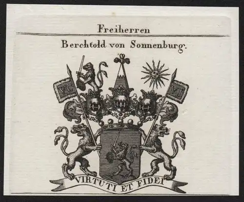 Freiherren Berchtold von Sonnenburg - Wappen coat of arms