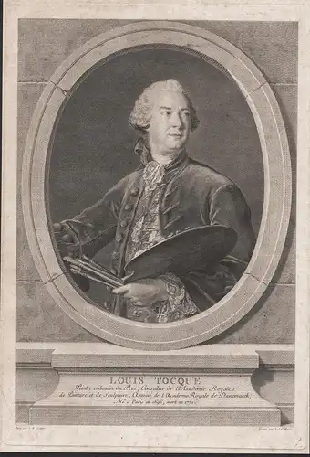Louis Tocqué - Louis Tocqué (1696-1772) peintre Maler painter Paris Portrait