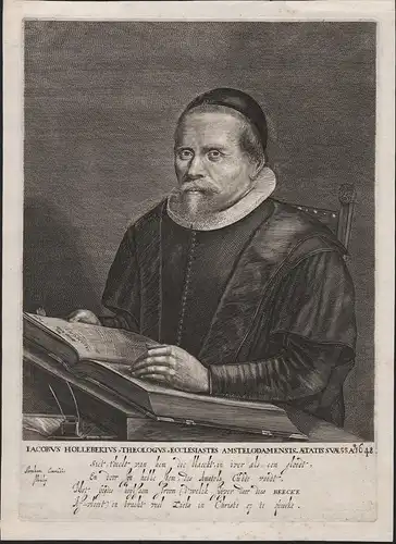 Iacobus Hollebekius, Theologus, Ecclesiastes Amstelodamensis... - Jacobus Hollebeek (1593-1650) Leyden Amsterd