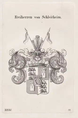 Freiherren von Schleitheim - Wappen coat of arms