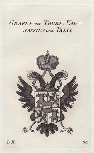 Grafen von Thurn, Valsassina und Taxis - Wappen coat of arms