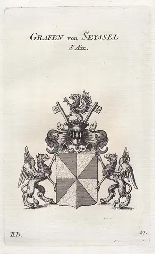 Grafen von Seyssel d'Aix - Wappen coat of arms